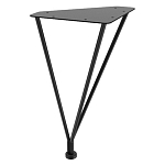 Стол журнальный c коричневой круглой столешницей на четырех металлических ножках Charm Coffee Table варинант исполнения - 3 | Loft Concept в Волгограде