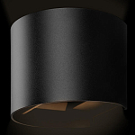 Уличный настенный светильник цилиндрической формы черного цвета из металла Urban Minimalist варинант исполнения - 3 | Loft Concept в Волгограде