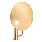 Бра с золотым круглым отражателем и открытой лампой Sun Glow Disc варинант исполнения - 3 | Loft Concept в Волгограде