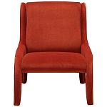 Дизайнерское кресло оранжевое в мягкой велюровой обивке Granger Armchair Orange варинант исполнения - 3 | Loft Concept в Волгограде