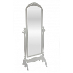 Зеркало напольное белое из массива бука с легкими потертостями White Provence варинант исполнения - 1 | Loft Concept в Волгограде