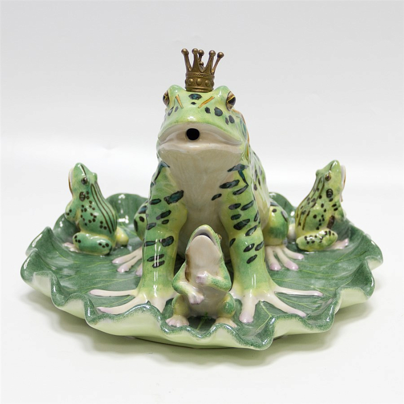 Статуэтка Princess Frog Зеленый Бронза Статуэтка Princess Frog Зеленый Бронза в Волгограде | Loft Concept