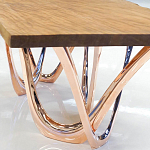 Обеденный стол прямоугольный с фигурными ножками G-table варинант исполнения - 3 | Loft Concept в Волгограде