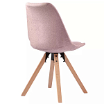 Стул мягкий с высокой спинкой на деревянных ножках Chair Dusty Pink варинант исполнения - 3 | Loft Concept в Волгограде