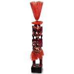 Деревянная декоративная статуэтка Asmat Red Straw Headdress Statuette Red варинант исполнения - 1 | Loft Concept в Волгограде