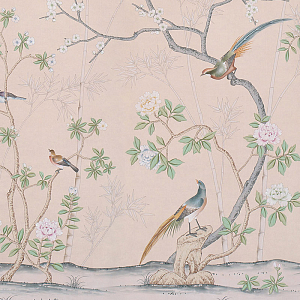 Обои ручная роспись Portobello Gentleman's Pink