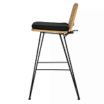 Стул барный с ротанговым плетением Half Bar Chair with Wicker без подлокотников варинант исполнения - 2 | Loft Concept в Волгограде