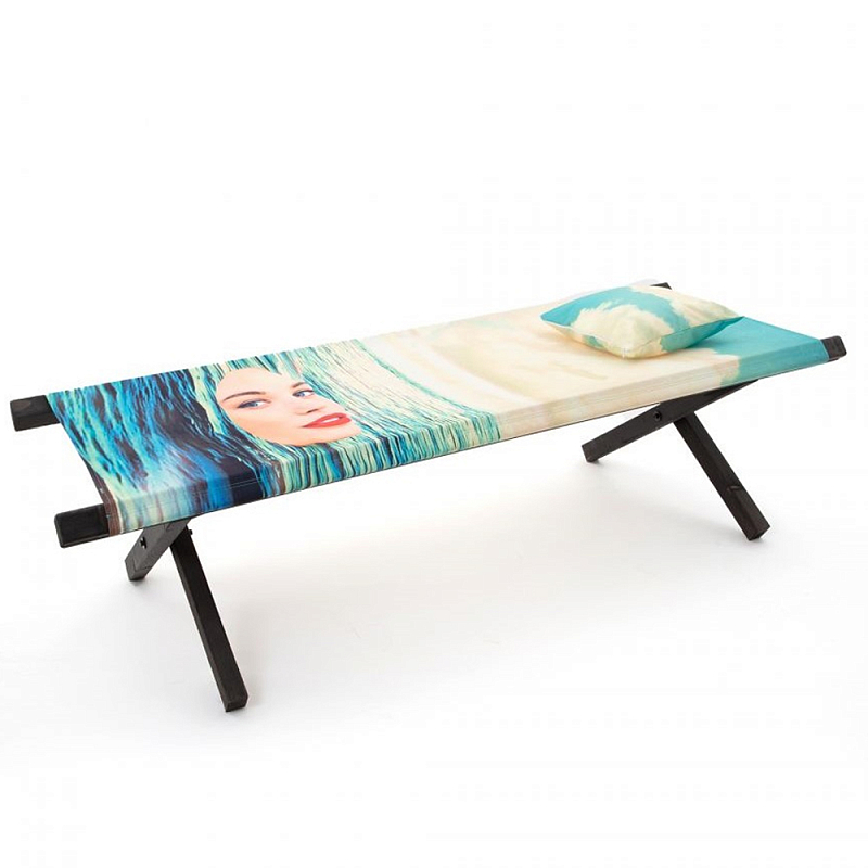 Шезлонг Seletti Poolbed Seagirl Черный Голубой Шезлонг Seletti Poolbed Seagirl Черный Голубой в Волгограде | Loft Concept