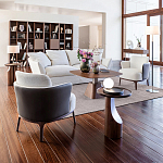 Приставной столик из массива дерева Walnut варинант исполнения - 9 | Loft Concept в Волгограде