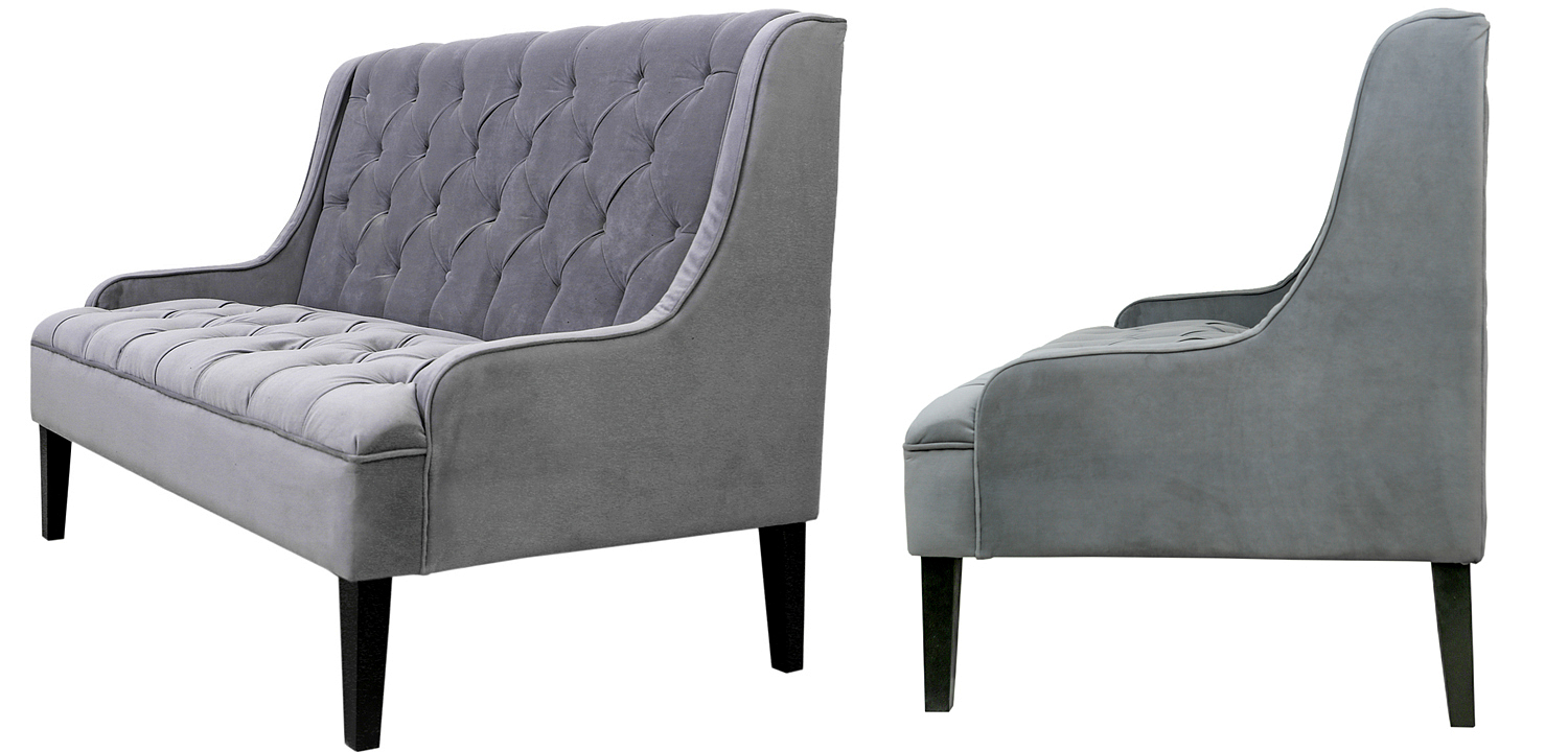Диван Folket Sofa velour gray Диван Folket Sofa velour gray - Loft-Concept в Волгограде