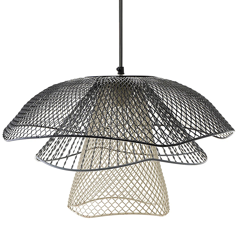 Подвесной светильник Black Grey Mesh Lampshade Hanging Lamp Черный Серый Бежевый Подвесной светильник Black Grey Mesh Lampshade Hanging Lamp Черный Серый Бежевый в Волгограде | Loft Concept