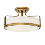 Потолочный светильник с круглым матовым белым плафоном Hinkley варинант исполнения - 1 | Loft Concept в Волгограде