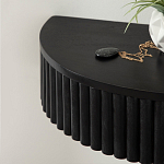 Прикроватный подвесной столик с ящиком черный Bedside Hanging Table варинант исполнения - 4 | Loft Concept в Волгограде