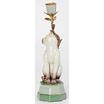 Подсвечник в виде кошки из фарфора с бронзовыми элементами Paradise Cat варинант исполнения - 3 | Loft Concept в Волгограде