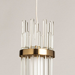 Подвесной светильник с цилиндрическим плафоном из прозрачных стеклянных трубок Nembus варинант исполнения - 9 | Loft Concept в Волгограде