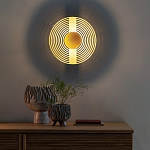 Бра в виде металлического диска Amadis Gold Wall Lamp варинант исполнения - 8 | Loft Concept в Волгограде