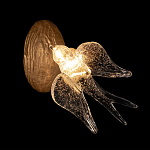 Бра с прозрачной стеклянной фигуркой птички Serip Voa варинант исполнения - 2 | Loft Concept в Волгограде