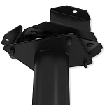 Барный стул вращающийся со спинкой и подлокотниками Douglas Rhombus Синий Велюр варинант исполнения - 6 | Loft Concept в Волгограде