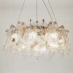 Люстра с декором из текстурированного стекла Textured Glass Chandelier 8 варинант исполнения - 3 | Loft Concept в Волгограде