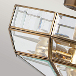 Потолочный светильник шестигранной формы с прозрачными стеклянным плафоном Elstead Lighting варинант исполнения - 4 | Loft Concept в Волгограде