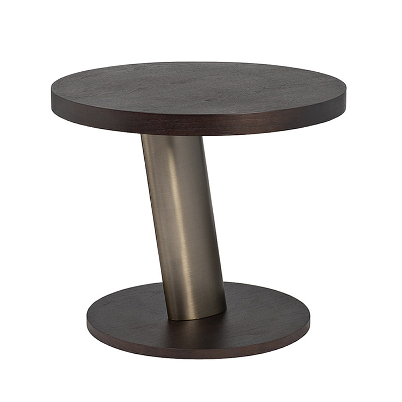 Столик журнальный Dominant темный орех Золотой Коричневый в Волгограде | Loft Concept 