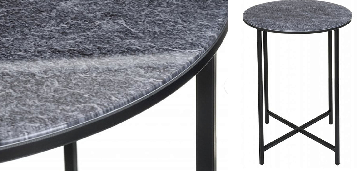 Приставной стол Zermatt Side Table round gray Приставной стол Zermatt Side Table round gray - Loft-Concept в Волгограде