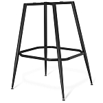 Барный стул со спинкой и подлокотниками на 4-х металлических ножках Douglas Rhombus Синий Велюр варинант исполнения - 5 | Loft Concept в Волгограде