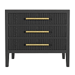 Тумба Primo  с тремя ящиками шпон Черный дуб варинант исполнения - 1 | Loft Concept в Волгограде