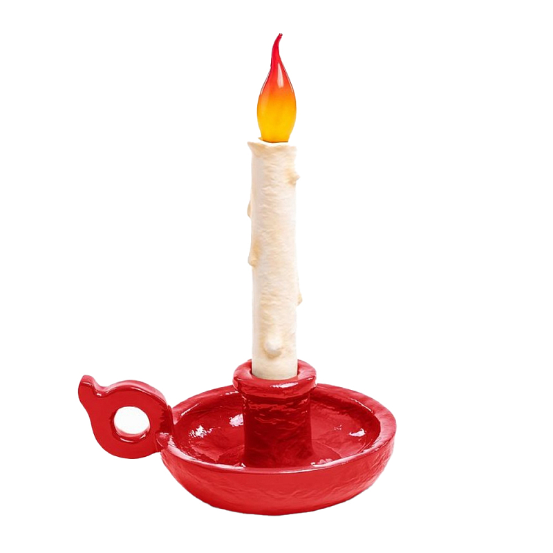 Настольная лампа Seletti Bugia red Белый Красный Настольная лампа Seletti Bugia red Белый Красный в Волгограде | Loft Concept