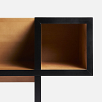 Дизайнерская скамейка  Canton  Beech and Black Bench варинант исполнения - 10 | Loft Concept в Волгограде