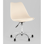 Офисный стул на металлическом основании EGGERY Beige пластик варинант исполнения - 1 | Loft Concept в Волгограде