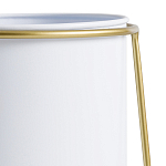 Кашпо из металла и латуни Elegance Elevated Planters белое варинант исполнения - 3 | Loft Concept в Волгограде