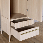 Узкий Шкаф Primo с 2 выдвижными ящиками Светлый дуб варинант исполнения - 5 | Loft Concept в Волгограде