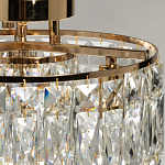 Потолочный светильник круглый с прозрачными подвесками Lunet варинант исполнения - 6 | Loft Concept в Волгограде