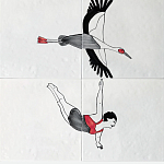 Плитка с узором Аист варинант исполнения - 2 | Loft Concept в Волгограде