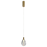 Подвесной светильник со стеклянным плафоном в форме капли NAOMI drop transparent glass варинант исполнения - 2 | Loft Concept в Волгограде