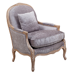 Кресло Ava Classical Armchair brown and grey velour варинант исполнения - 1 | Loft Concept в Волгограде