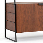 Стеллаж из орехового дерева Olson Rack варинант исполнения - 4 | Loft Concept в Волгограде