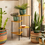 Плетеная корзина в полоску Okiro Wicker Basket варинант исполнения - 4 | Loft Concept в Волгограде