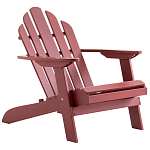 Уличное кресло из массива акации Adirondack Wooden Chair Red варинант исполнения - 1 | Loft Concept в Волгограде