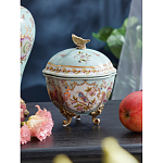 Шкатулка голубого цвета с цветочными орнаментами Blue Garden варинант исполнения - 3 | Loft Concept в Волгограде