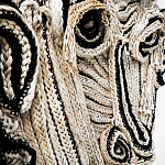 Арт-Объект из нитей Черно-Белый портрет Joana Schneider  варинант исполнения - 1 | Loft Concept в Волгограде