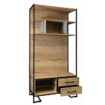 Стеллаж под TV в стиле лофт с открытыми полками и 2-мя ящиками Urban Style Space варинант исполнения - 2 | Loft Concept в Волгограде