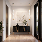 Люстра с белым скрученным плафоном Golden Swirl варинант исполнения - 10 | Loft Concept в Волгограде