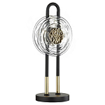 Настольная лампа с черным основанием и золотистым декором Bruno варинант исполнения - 1 | Loft Concept в Волгограде