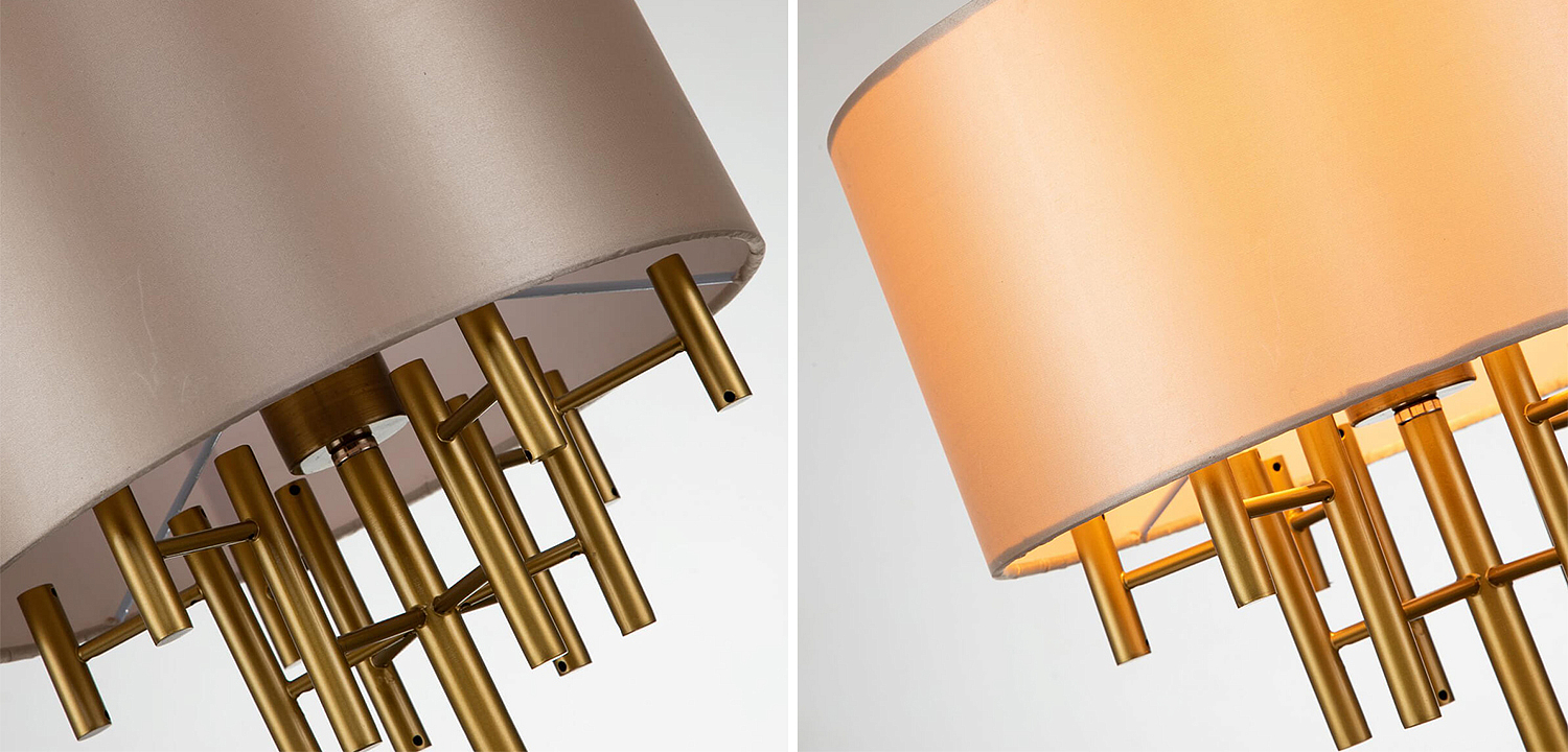 Настольная лампа Латунь Oswell Lampshade Table Lamp Настольная лампа Латунь Oswell Lampshade Table Lamp - Loft-Concept в Волгограде