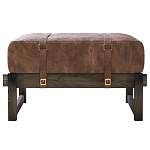 Пуф Duncan винтажная коричневая кожа  варинант исполнения - 1 | Loft Concept в Волгограде