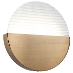 Бра в форме диска Leone Round Wall Lamp Brass варинант исполнения - 1 | Loft Concept в Волгограде