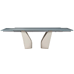 Стол обеденный раскладной со стеклянной столешницей Futuristic Table варинант исполнения - 2 | Loft Concept в Волгограде
