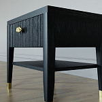 Прикроватная тумбочка с ящиком Elsa Dreams Black варинант исполнения - 3 | Loft Concept в Волгограде